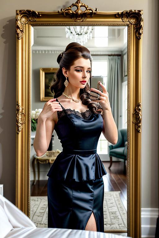 mirror pic girl black blur